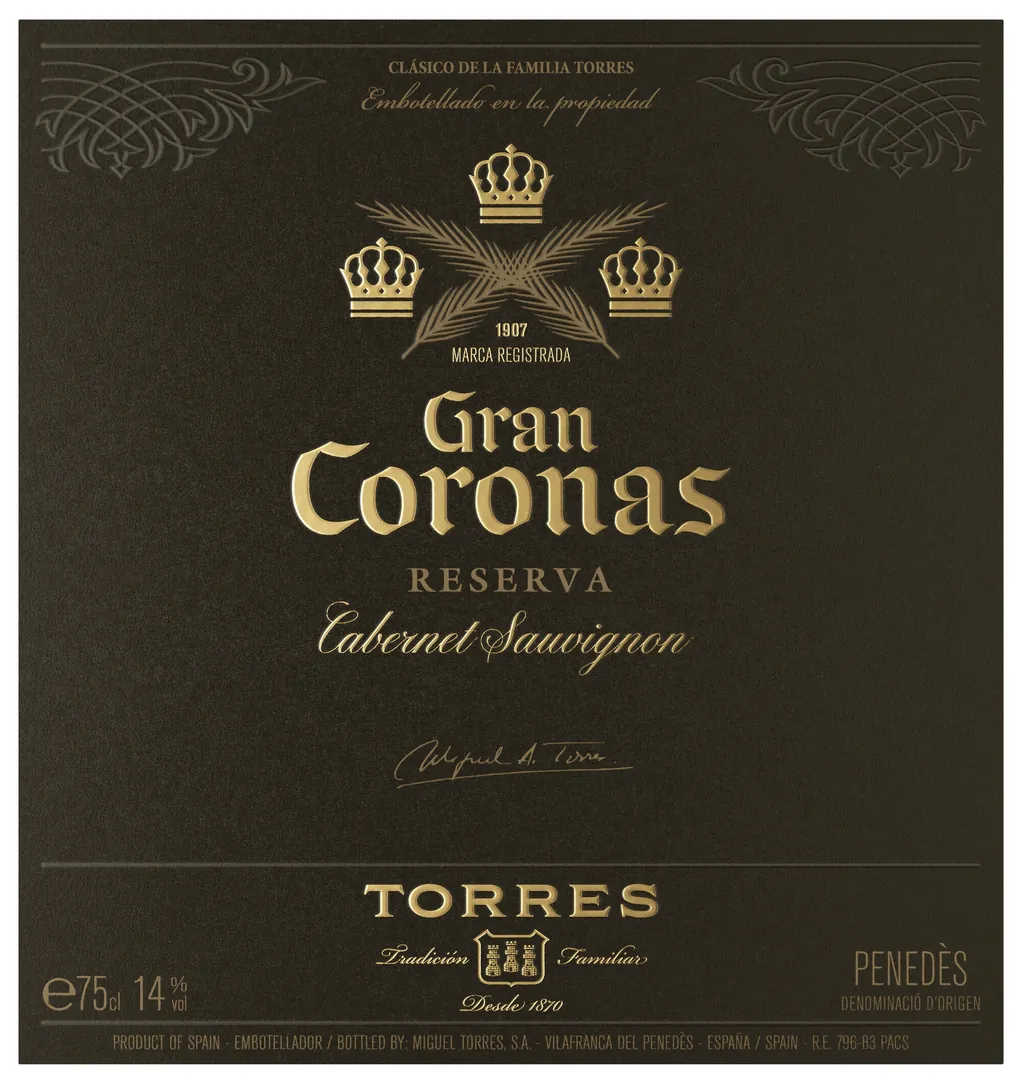 Gran Coronas Reserva Cabernet Sauvignon Bottle