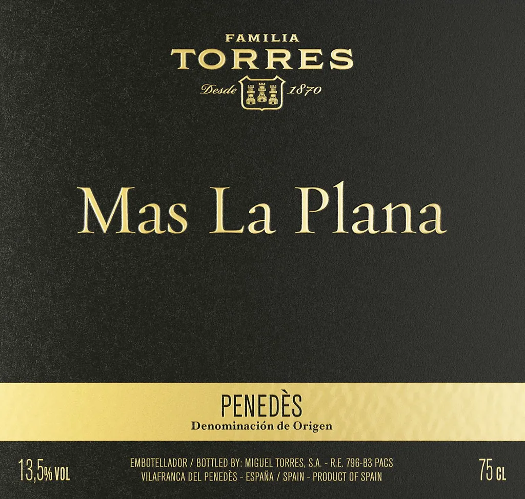 Mas La Plana Cabernet Sauvignon Bottle