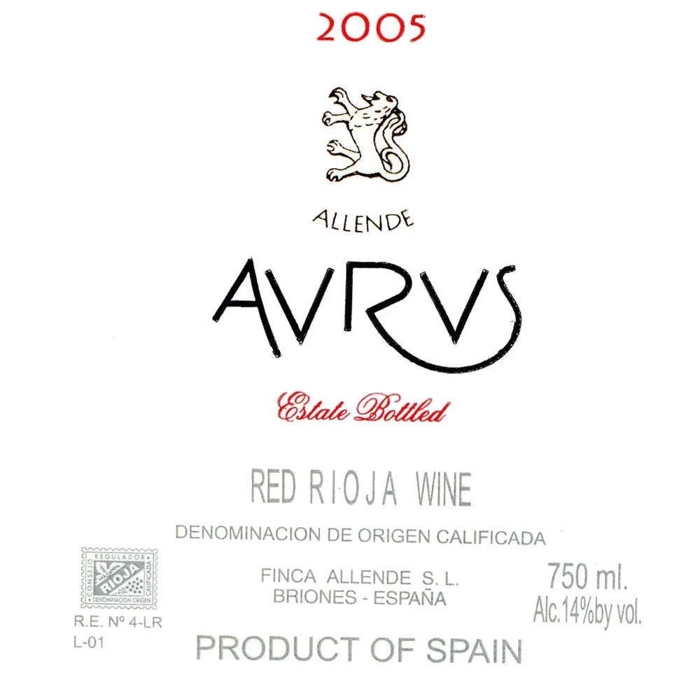 Rioja Aurus Bottle