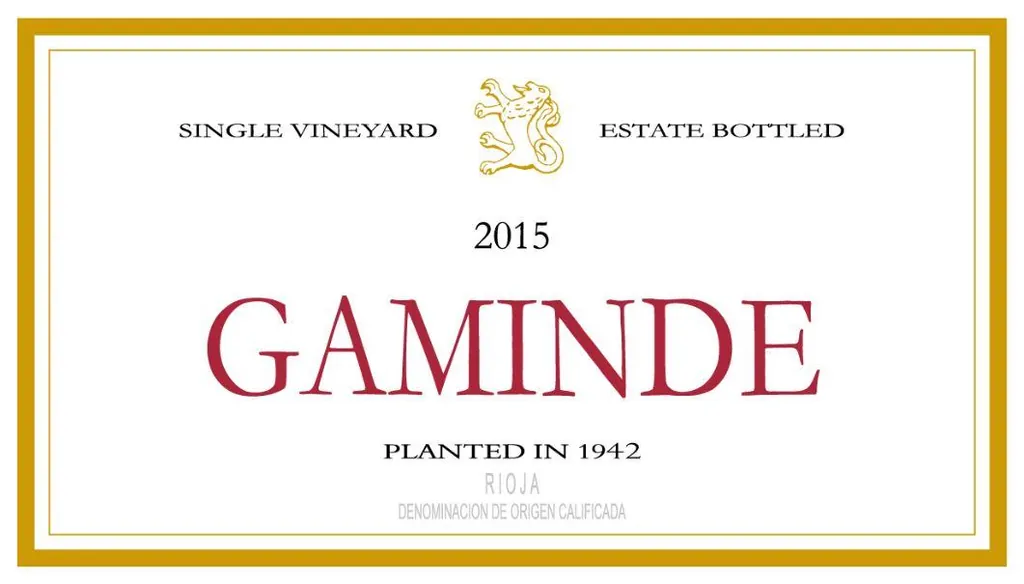 Rioja Gaminde Bottle