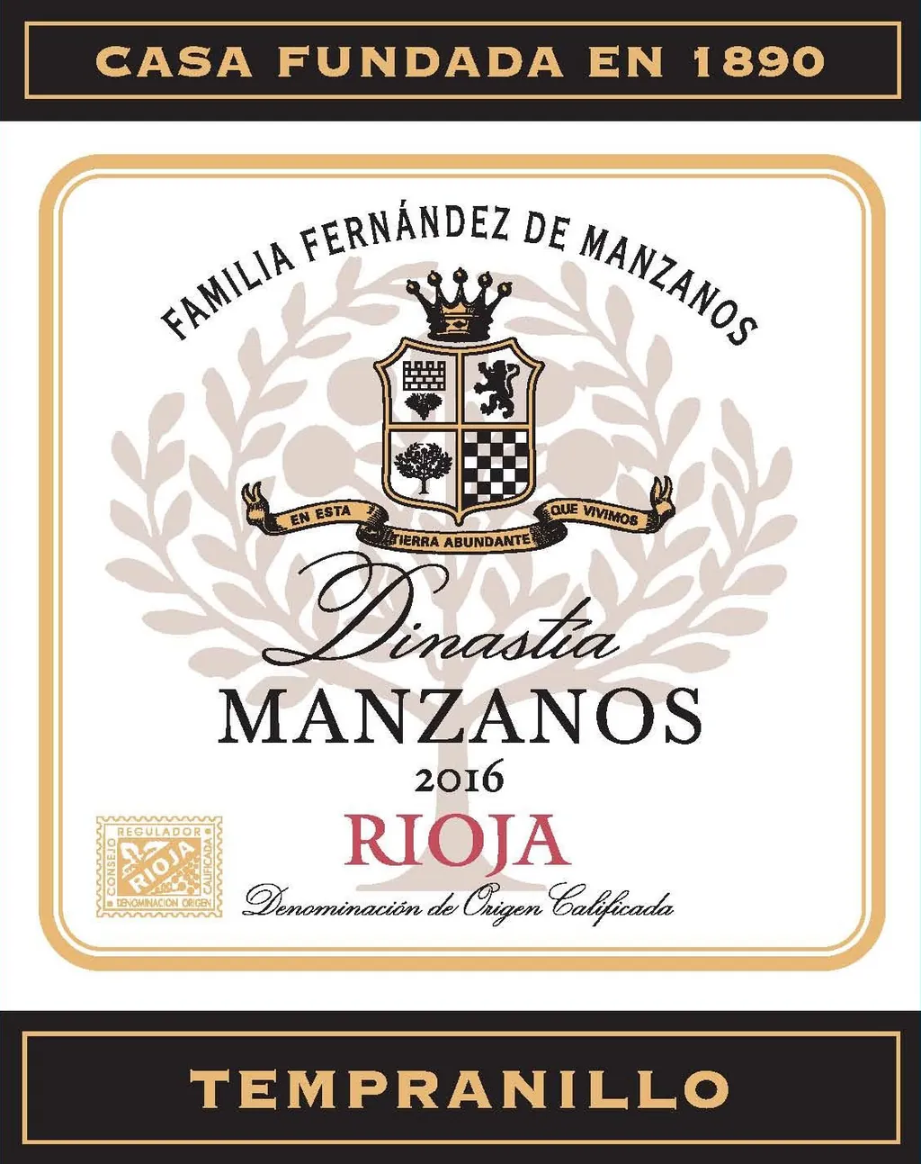 Dinastia Manzanos Bottle