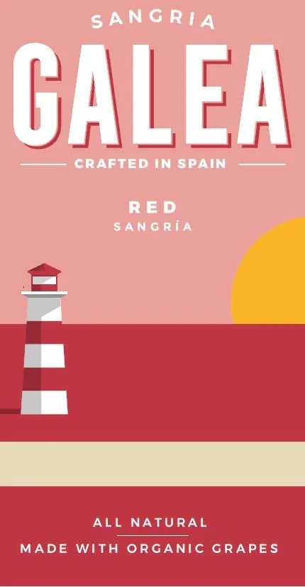 Red Organic Sangria Frizzante Bottle