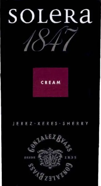 Solera 1847 Cream Bottle