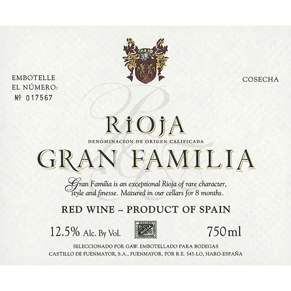 Rioja Bottle