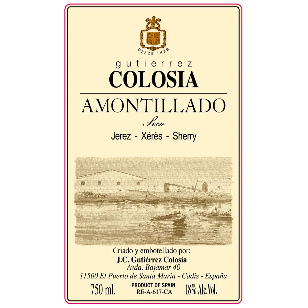 Amontillado Colosia Bottle