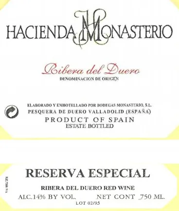 Ribera del Duero Reserva Especial Bottle