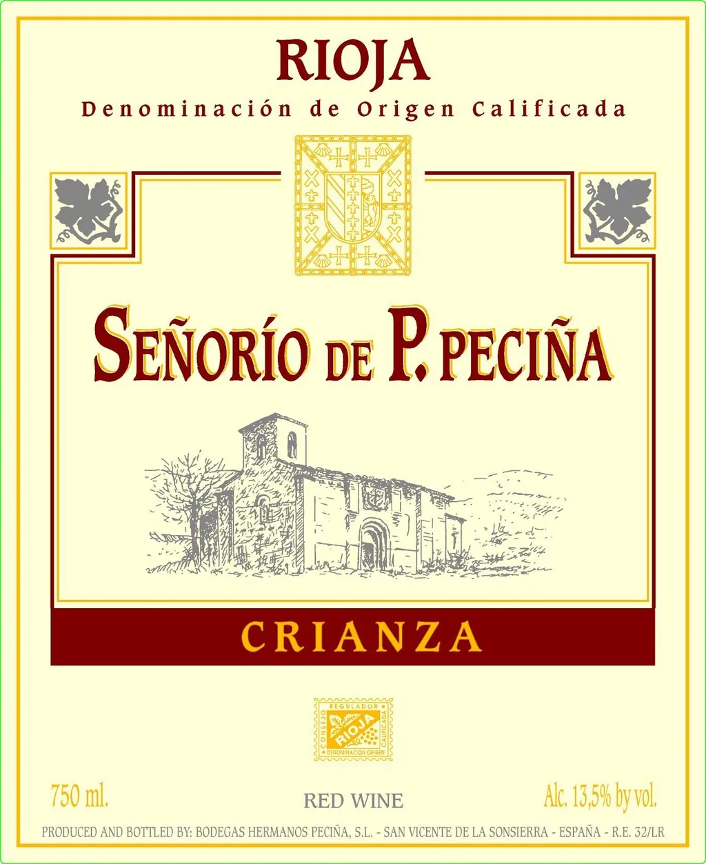 Senorio Crianza Bottle