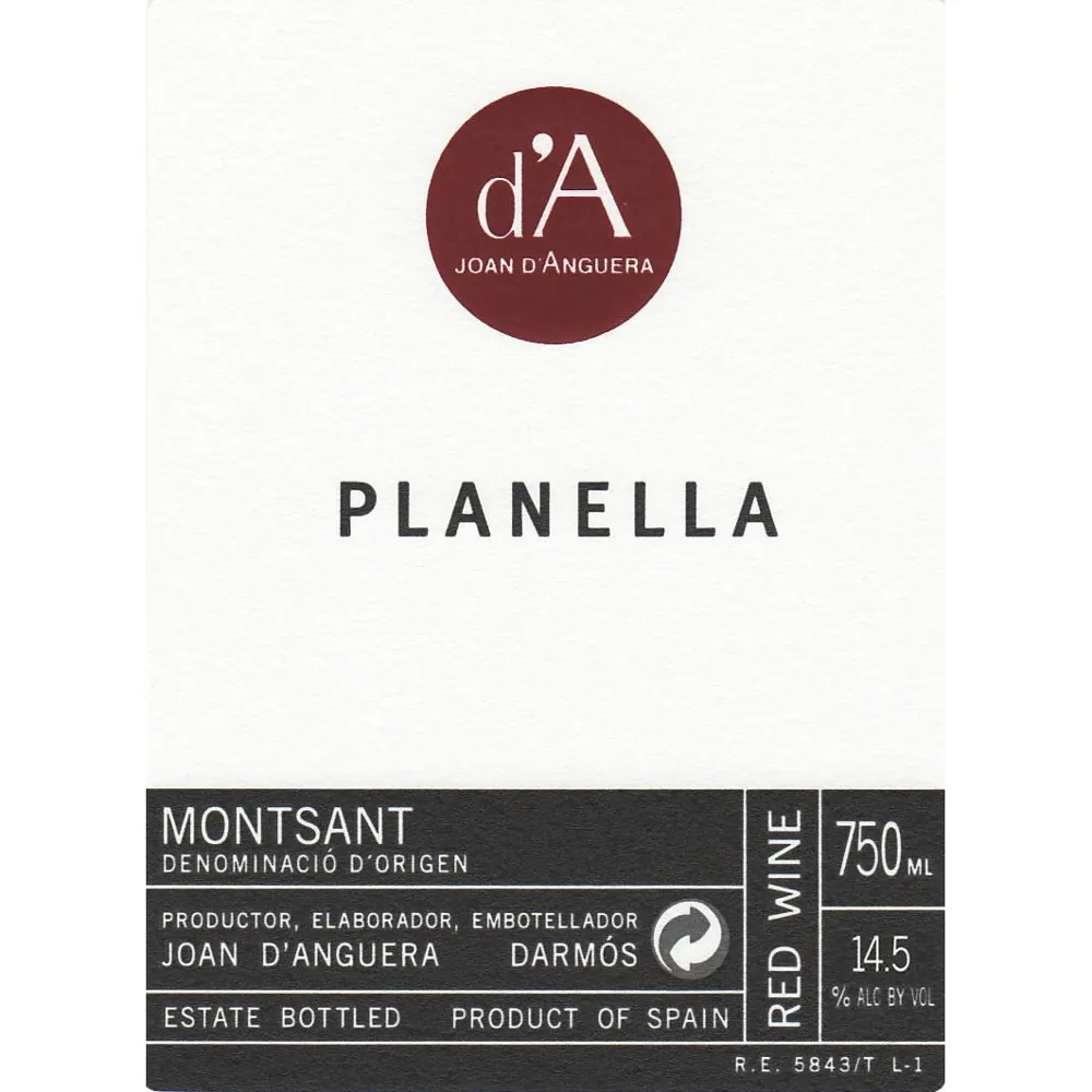 Montsant Planella Bottle