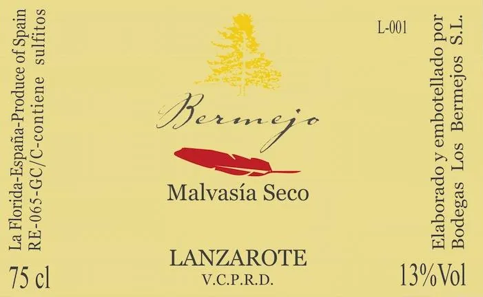 Canary Islands Malvasia Seco Bottle
