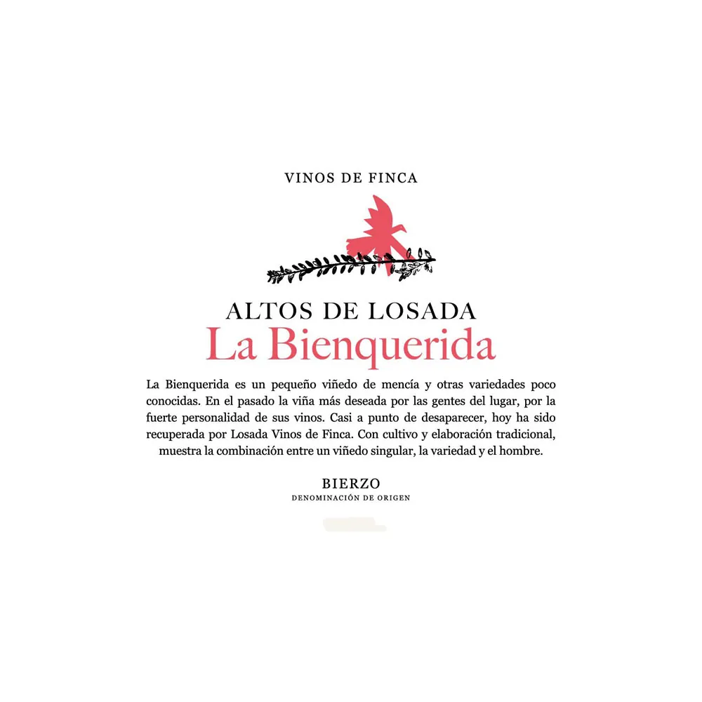 Altos de  La Bienquerida Bottle