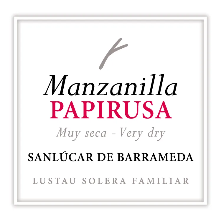 Papirusa Manzanilla Sherry Bottle