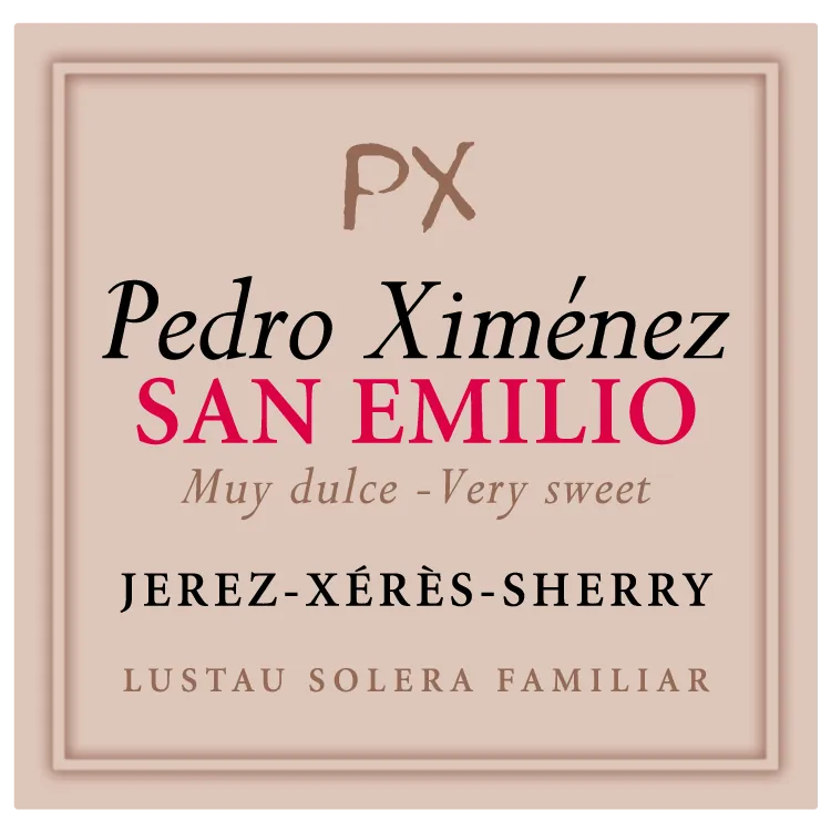 Pedro Ximenez San Emilio Sherry Bottle