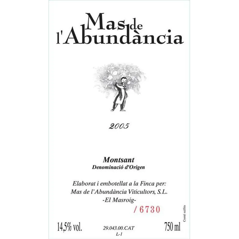 Mas de l'Abundancia Bottle