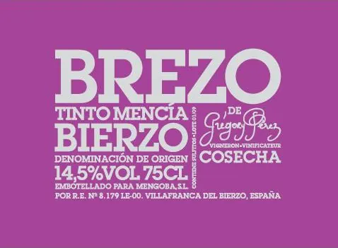 Brezo Mencia Bottle