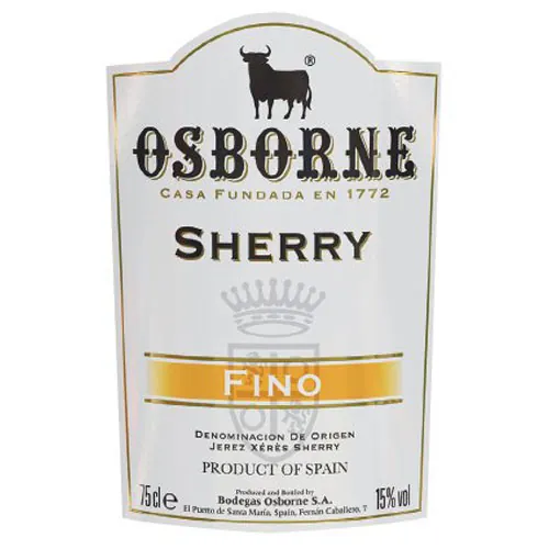 Fino Sherry Bottle