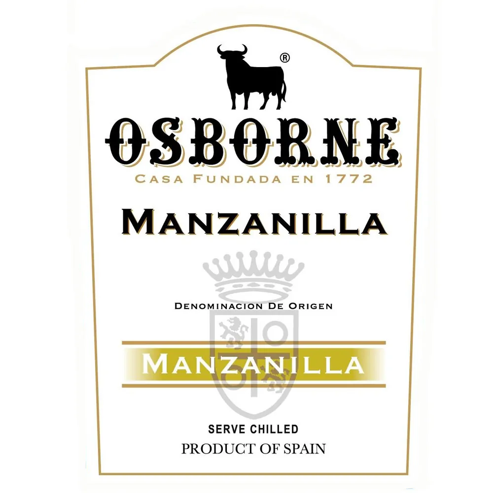 Manzanilla Sherry Bottle