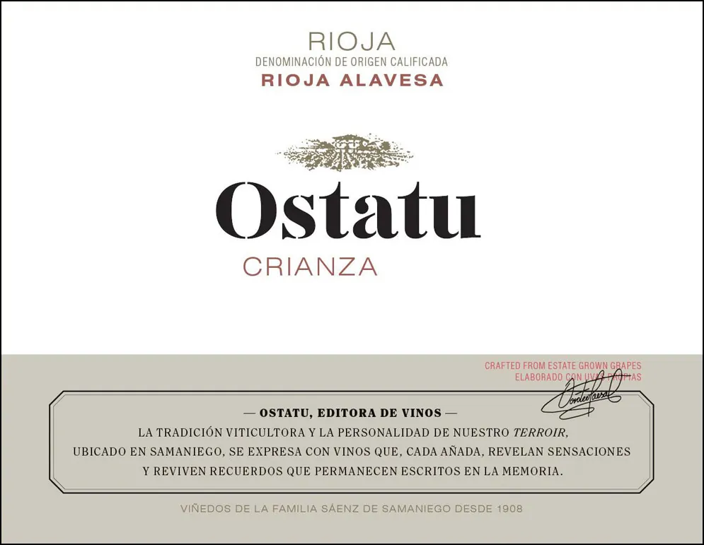 Rioja Crianza Bottle