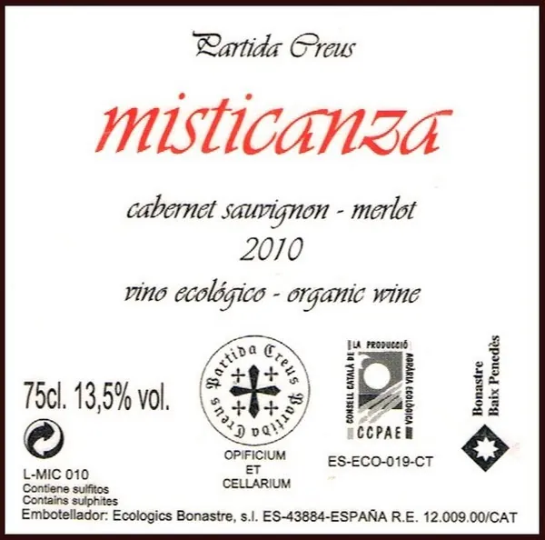 Misticanza Cabernet Sauvignon - Merlot Bottle
