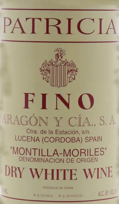 Fino Sherry Bottle