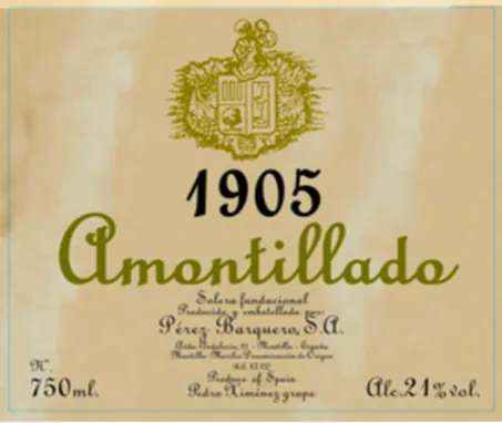 Pedro Ximenez Solera Fundacional Bottle