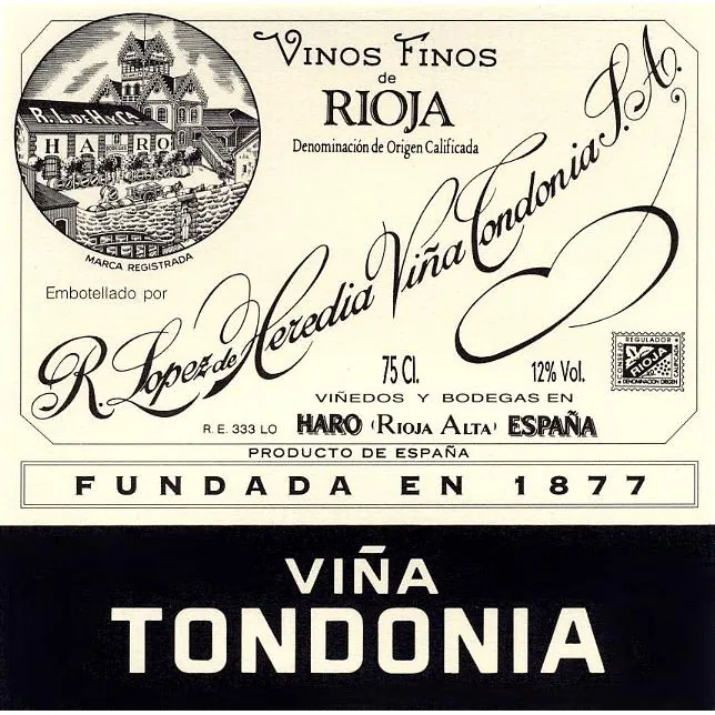Rioja Vina Tondonia Gran Reserva Bottle