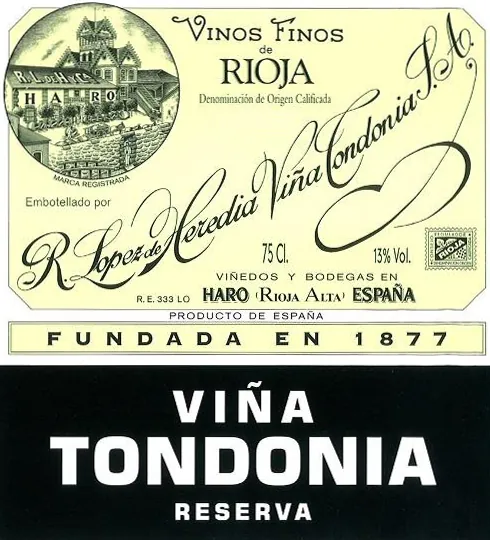 Rioja Vina Tondonia Reserva Bottle