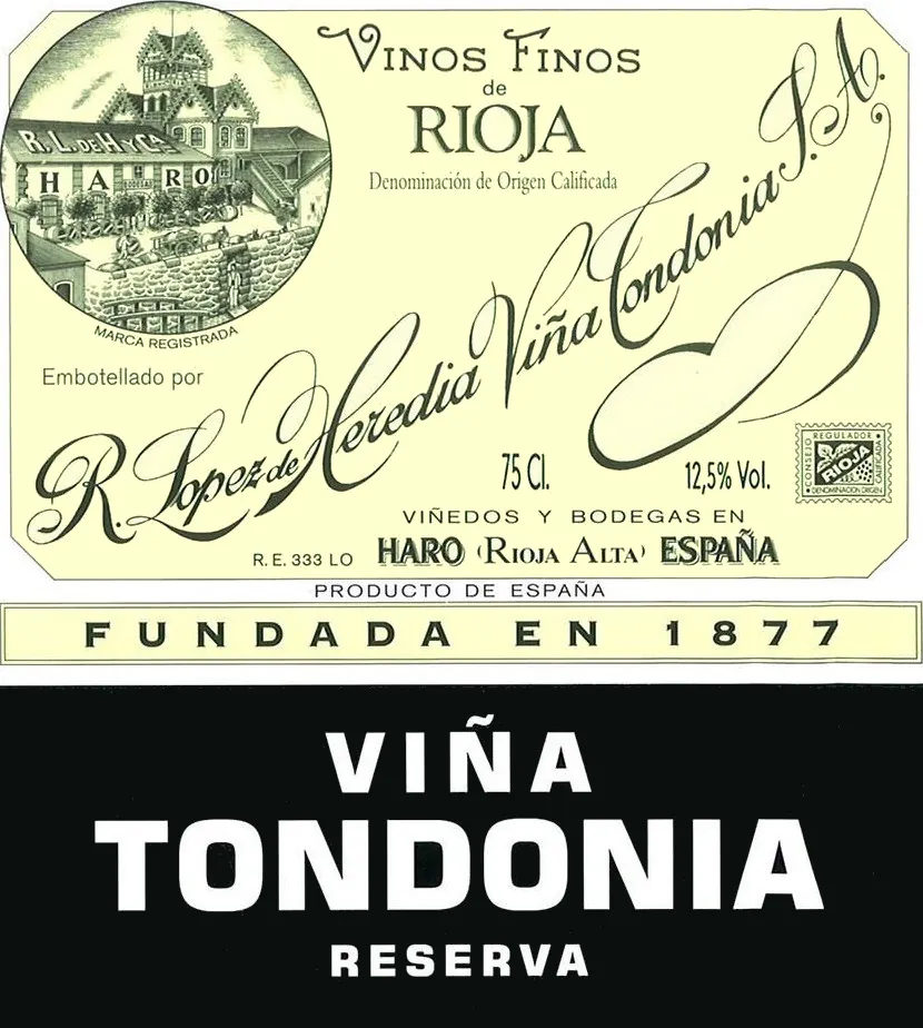 Rioja White Vina Tondonia Reserva Bottle