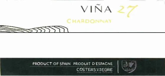 Vina 27 Chardonnay Bottle