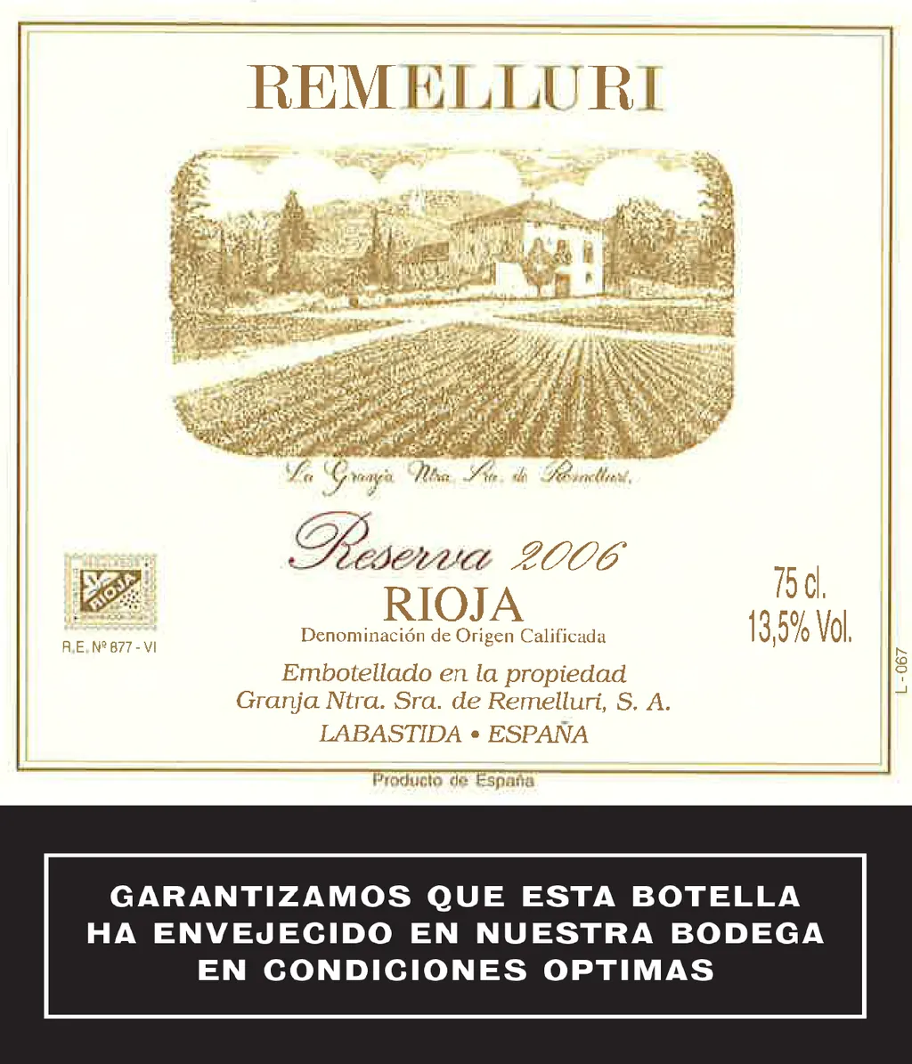 Rioja Reserva Bottle