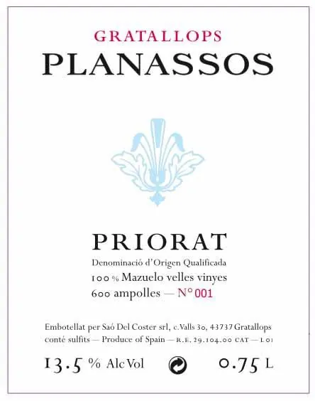 Planassos Bottle