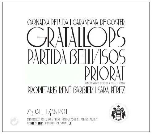 Partida Bellvisos Bottle