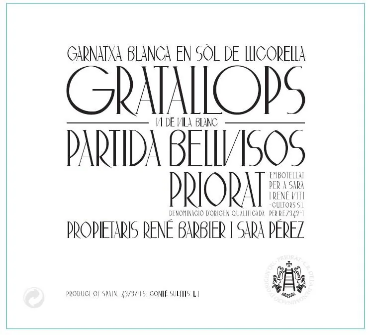 Partida Bellvisos Blanc Bottle