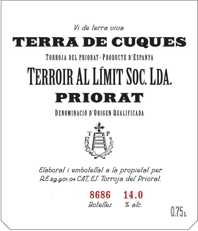 Terra de Cuques Rouge Bottle