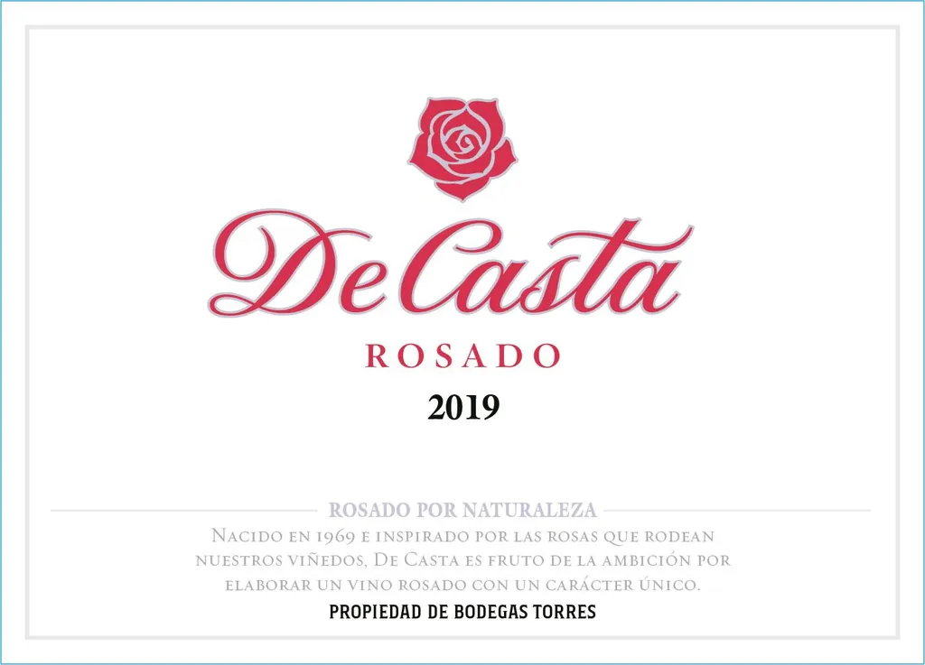 De Casta Rose Bottle