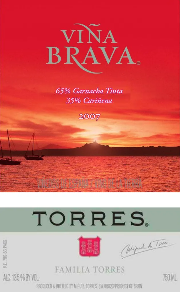 Vina Brava Garnacha Carinena Bottle