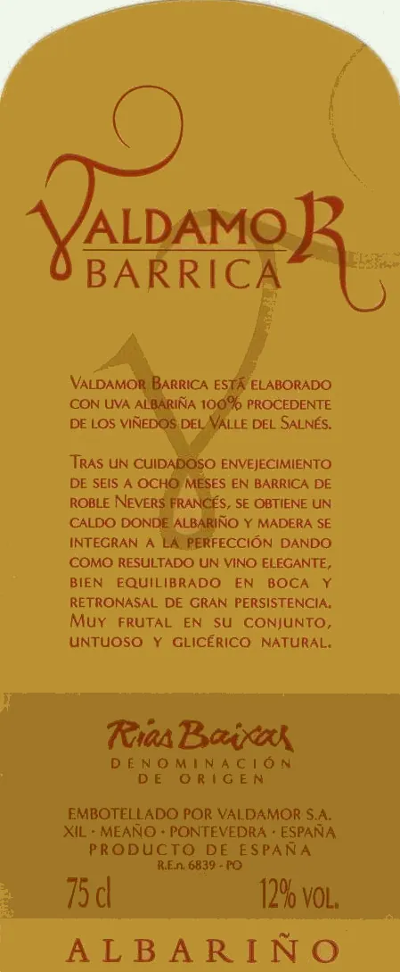 Barrica Albarino Bottle