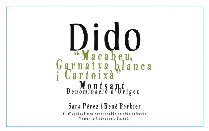 Dido White Blend Bottle