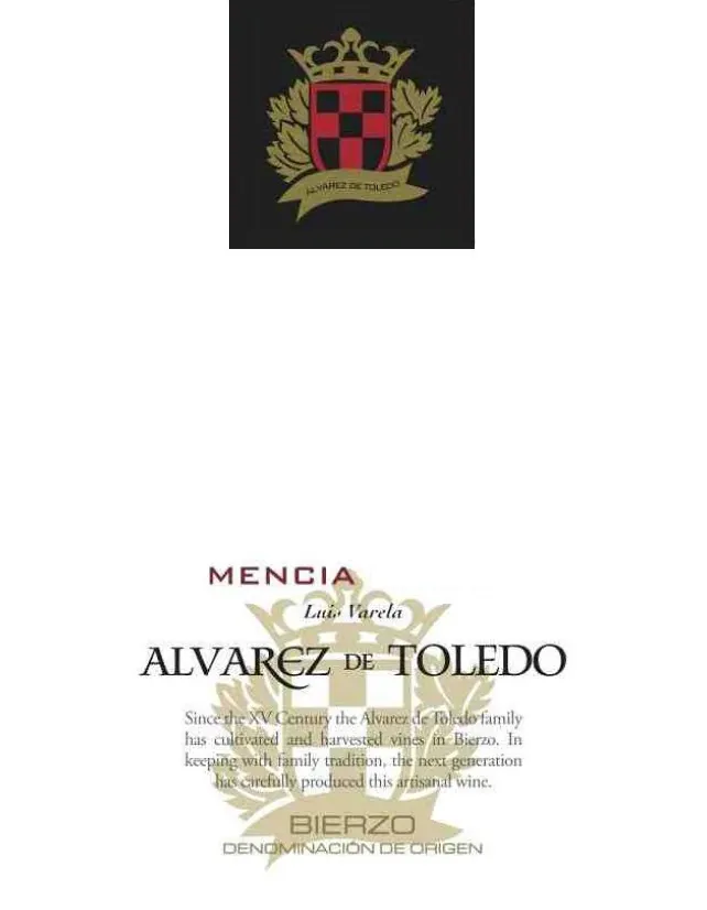 Alvarez de Toledo Mencia Bottle