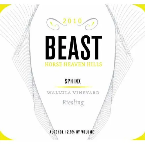 Wallula Vineyard Sphinx Riesling Bottle