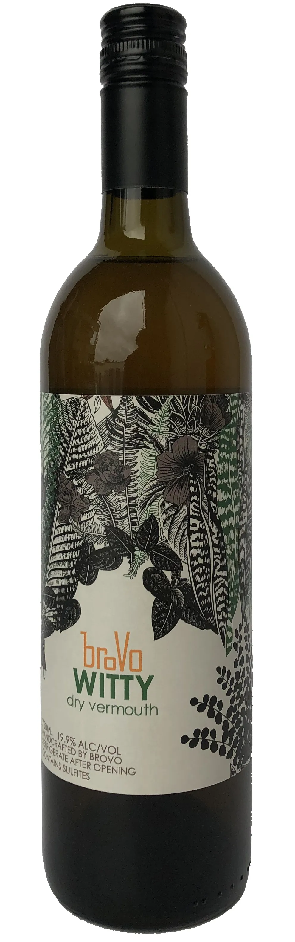 Witty Dry Vermouth Bottle