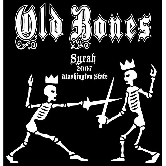 Old Bones Syrah Bottle