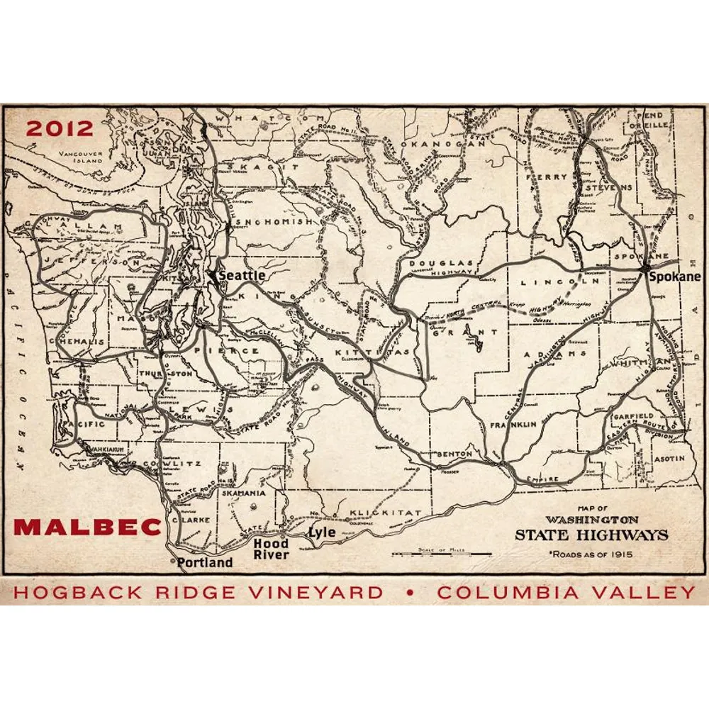 Hogback Vineyard Malbec Bottle