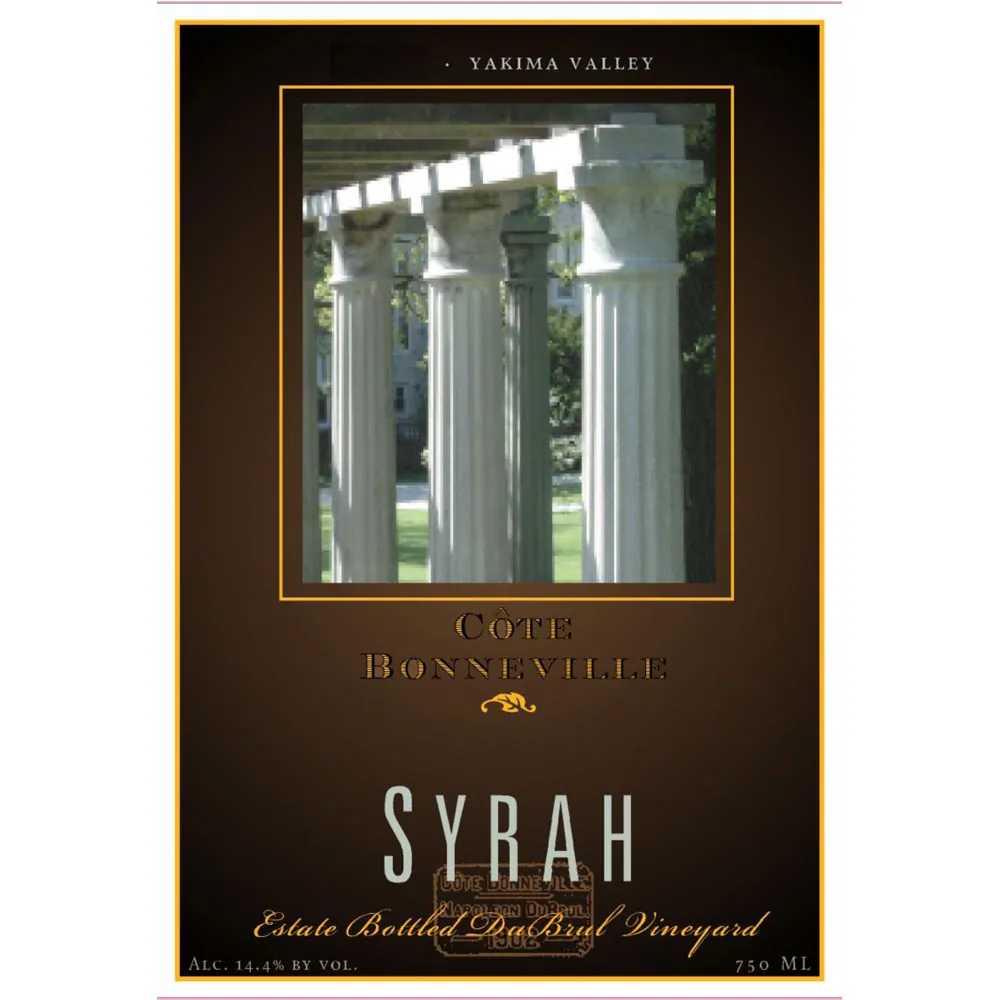 DuBrul Vineyard Syrah Bottle