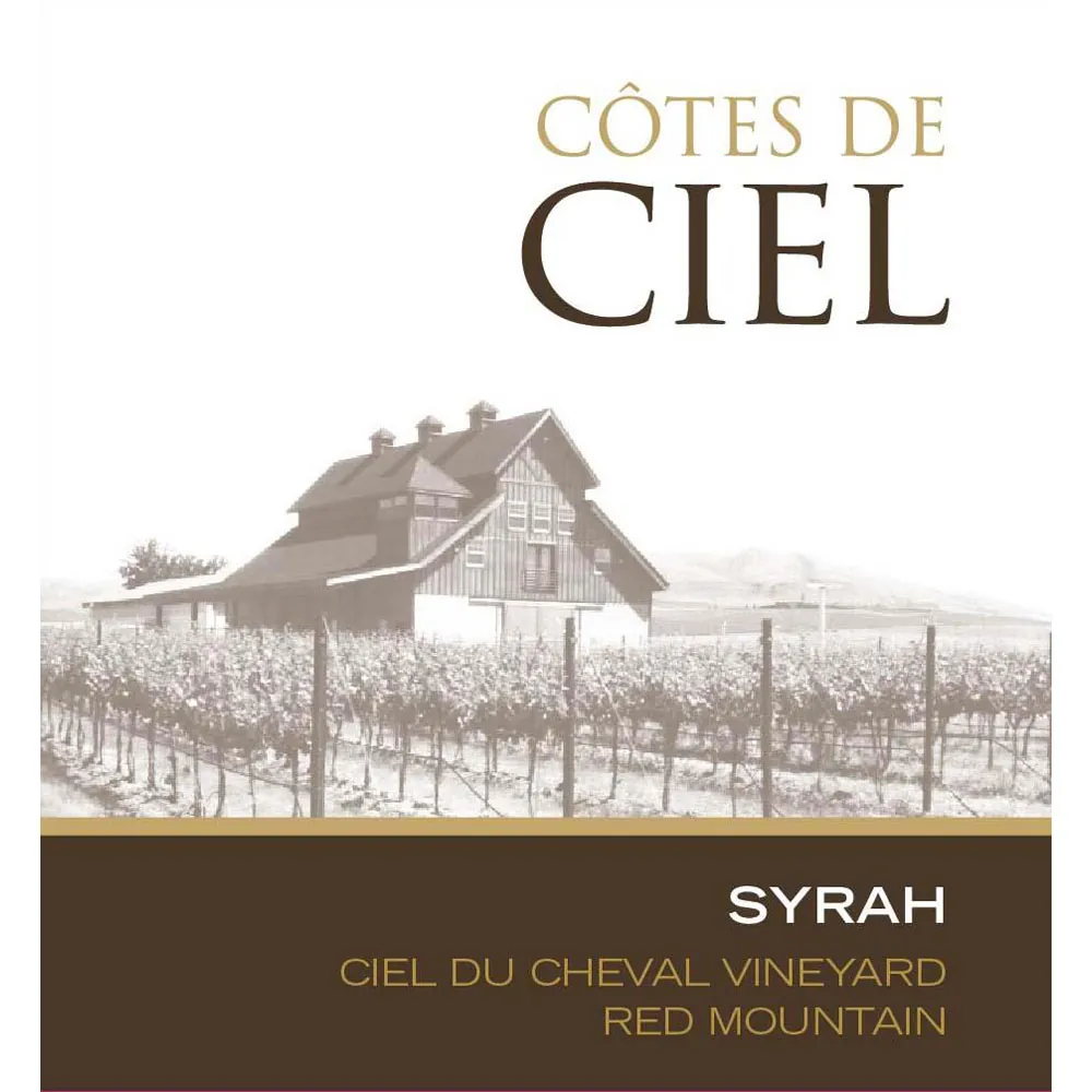 Ciel du Cheval Vineyard Syrah Bottle
