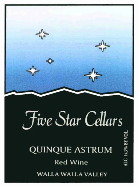 Quinque Astrum Red Bottle