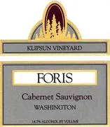 Foris Klipsun Vineyards Cabernet Sauvignon Bottle