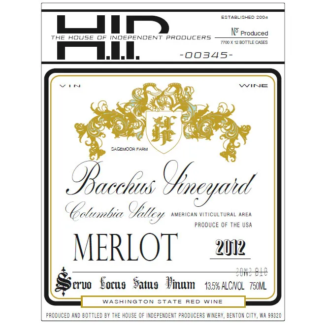 HIP Merlot Bottle