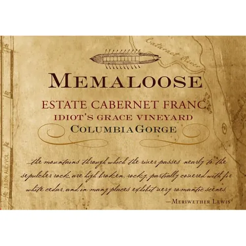 Columbia Gorge Cabernet Franc Bottle