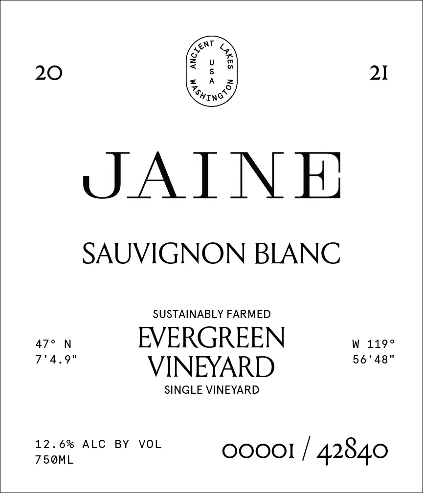 Evergreen Vineyard Sauvignon Blanc Bottle