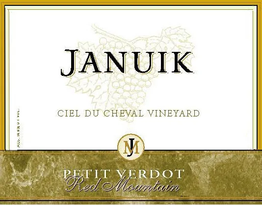 Ciel du Cheval Vineyard Petit Verdot Bottle